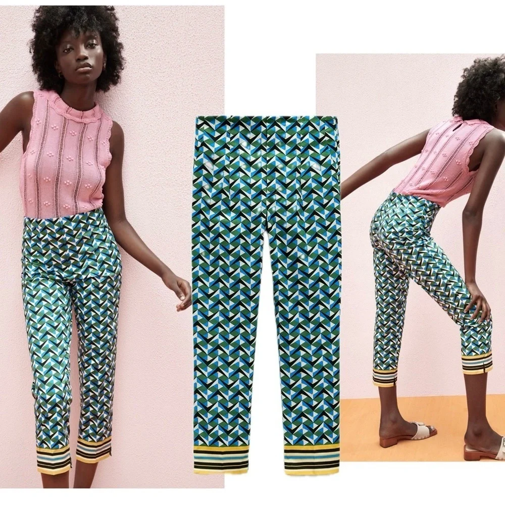 Zara blue green